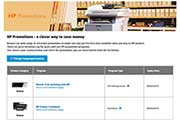 Hewlett Packard HP Rebate (Cashback) Portal